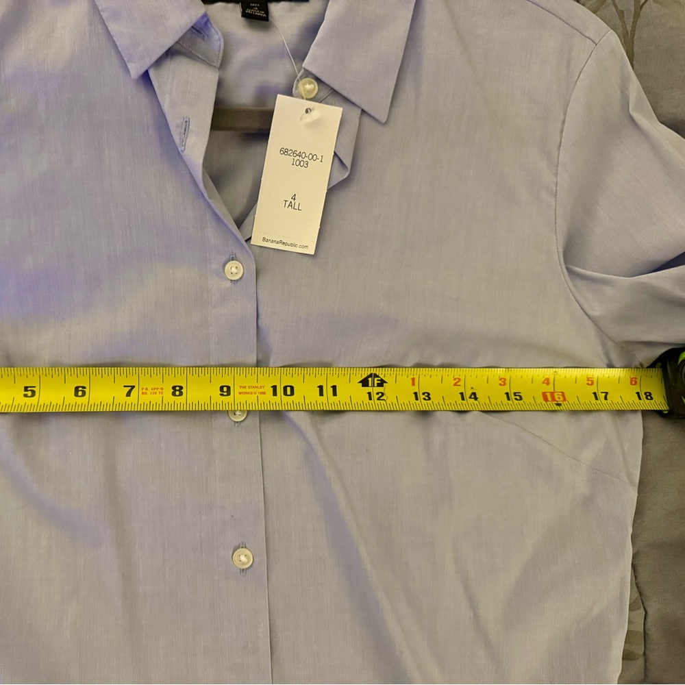 Banana Republic Classic Blouse Size 4 Tall - Picture 5 of 6